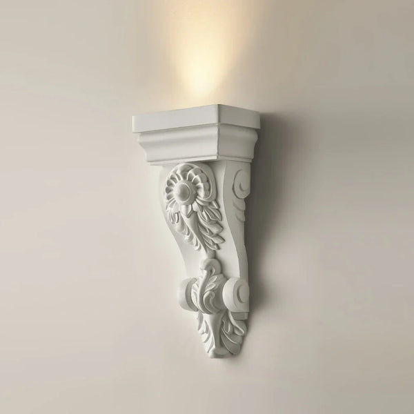 Applique Murale Vintage Française Style Nordique Sculptée Décorative - Élégance Raffinée