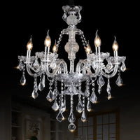 Lustre en cristal européen avec bougie maison