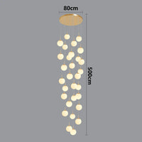 Suspension luminaire nordique pour éclairer l'intérieur de votre escalier.