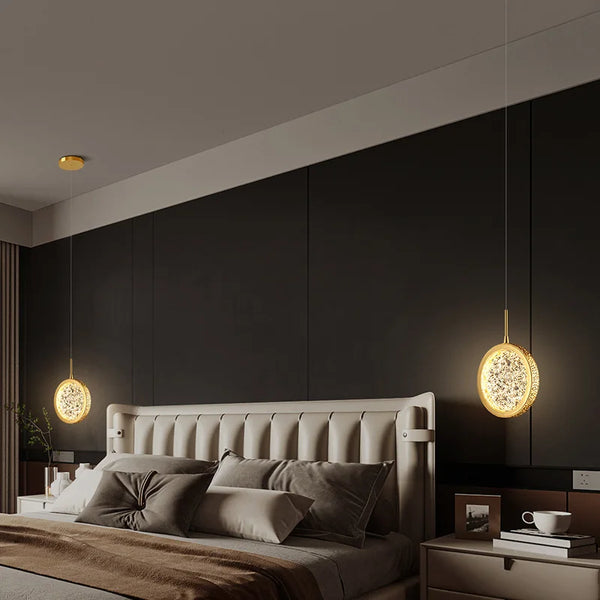 Lustre de luxe moderne à tête unique