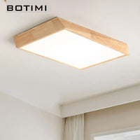 Plafonnier BOTIMI Bois Massif LED Modèle Nordique