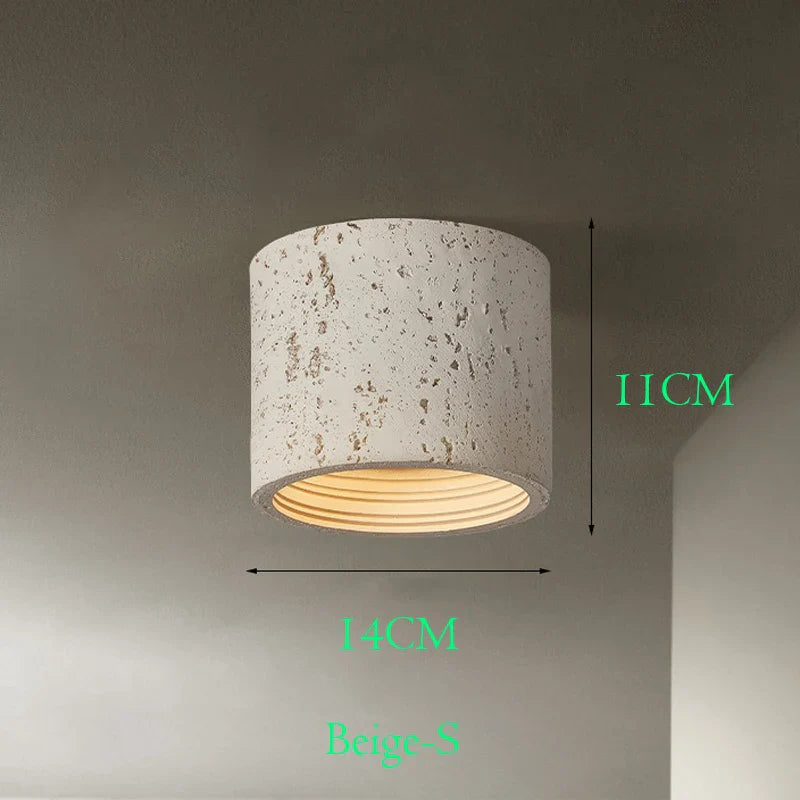 Spot LED nordique Wabi-sabi en résine pour un éclairage élégant et moderne dans la maison