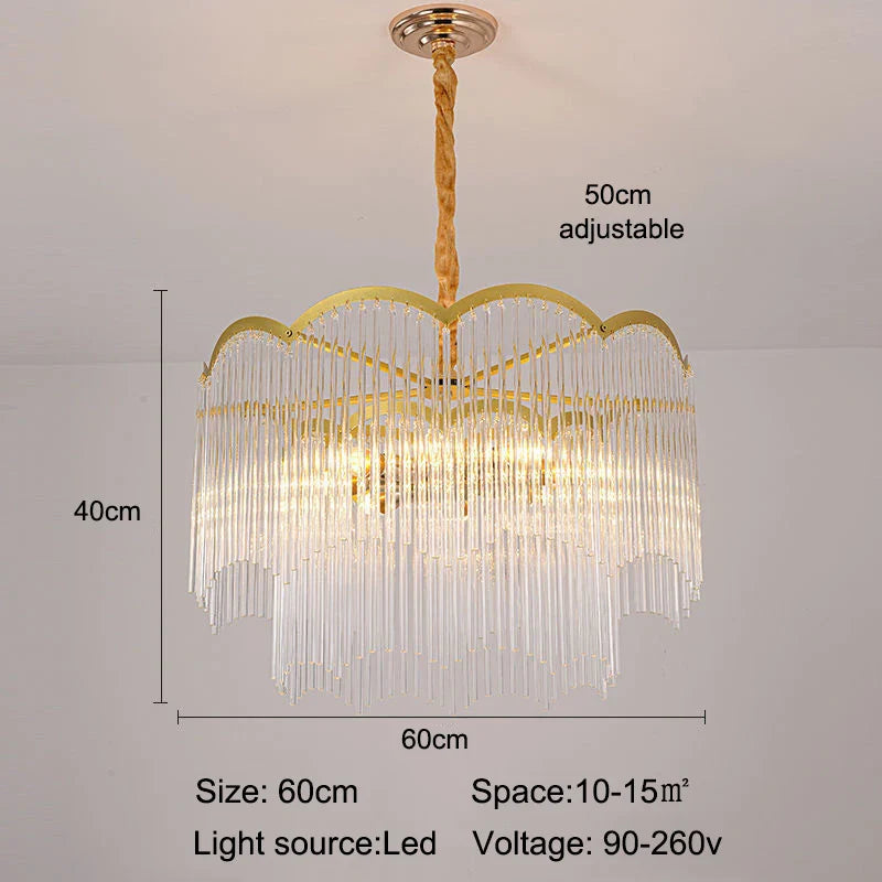 Lustre Cristal Luxe LED