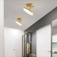 Plafonnier LED Rotatif Cuivre