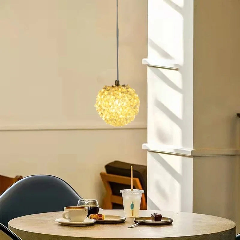 Lustre Boule de Cristal Artistique de Luxe Moderne