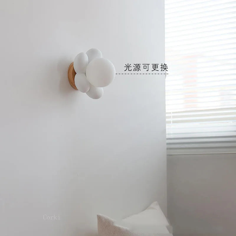 Applique murale LED "Spring Blossom" en rose et blanc