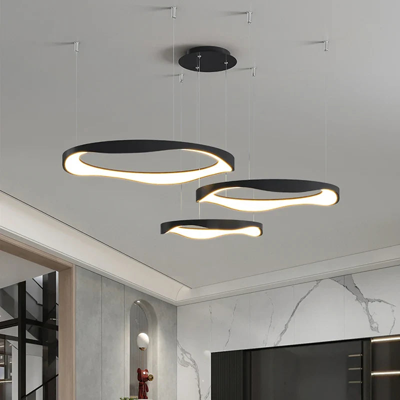 Lustre LED design nordique rond