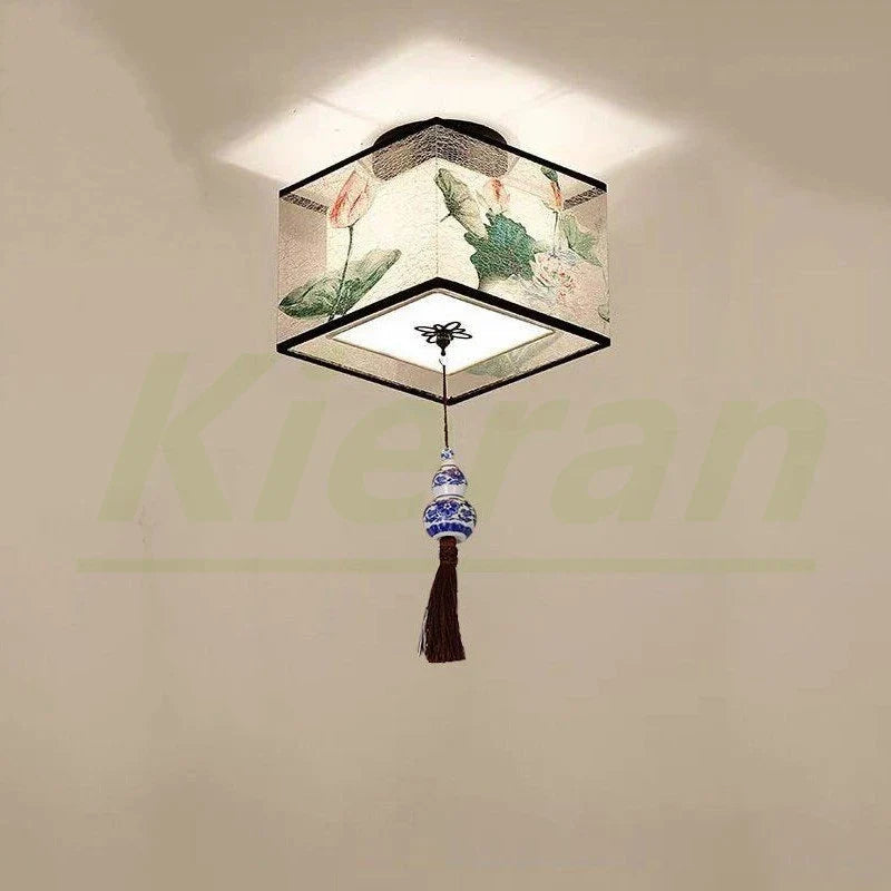 Plafonnier LED Moderne Lotus Oiseau pour Hôtel KTV