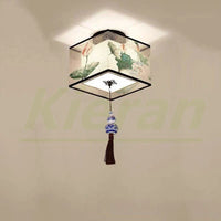 Plafonnier LED Moderne Lotus Oiseau pour Hôtel KTV