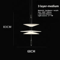 Sandyha Lustre Style Soucoupe Volante LED Moderne pour Décoration Intérieure