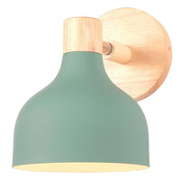 Applique murale nordique Macaron en bois - Lampe de chevet de chambre à coucher - Applique murale moderne