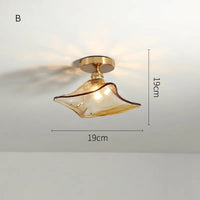 Lustre plafonnier nordique en verre pour Loft et maison industrielle