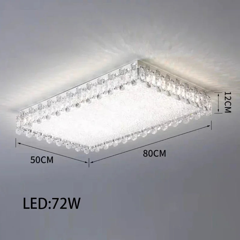 Lustre moderne en cristal avec lampes LED pour une décoration sophistiquée