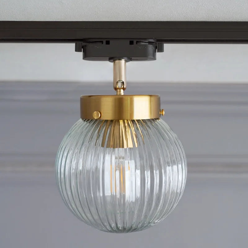 Plafonnier LED nordique en verre décoratif d'intérieur ajustable