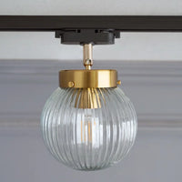 Plafonnier LED nordique en verre décoratif d'intérieur ajustable