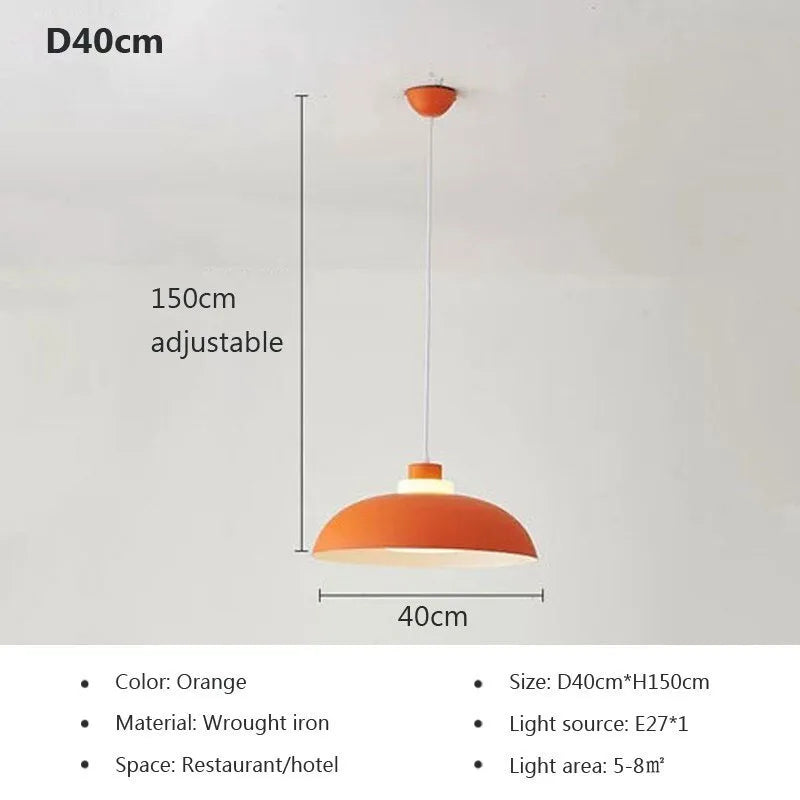 Suspension LED nordique minimaliste à tête unique - Design Scandinave