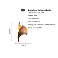 Suspension nordique en bois naturel