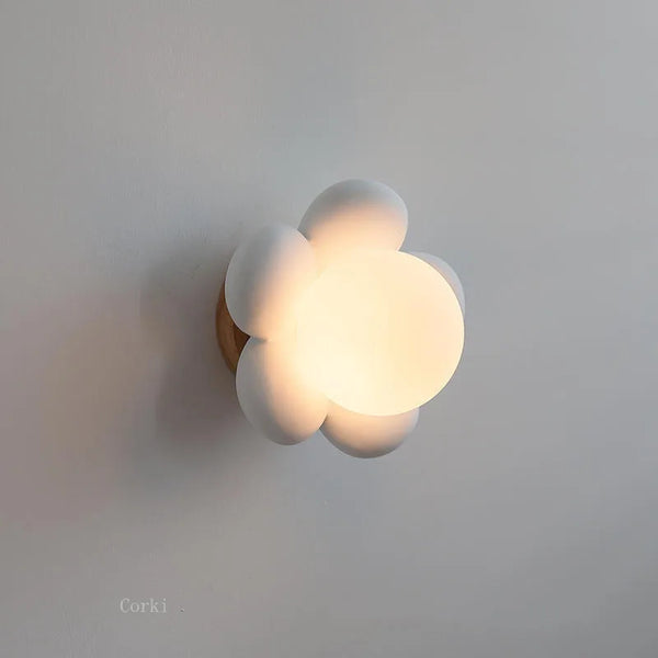 Applique murale LED "Spring Blossom" en rose et blanc