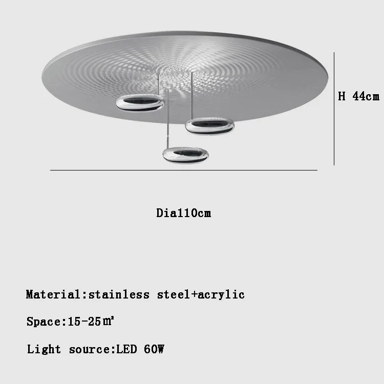 Lustre postmoderne italien en goutte LED créative - Élégance Italiene.