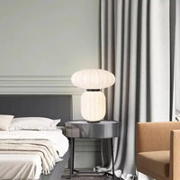 Lampe de table en soie Wabi-sabi - Éclairage design pour salon et chambre