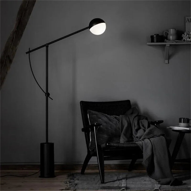 Lampadaire Nordik Vintage Moderne Simple LED en Marbre