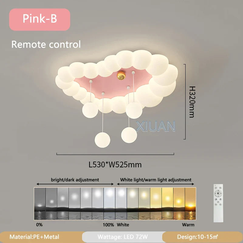 Plafonnier Nordique Design à Bulles Luminaire Décoratif - Idéal pour la Chambre
