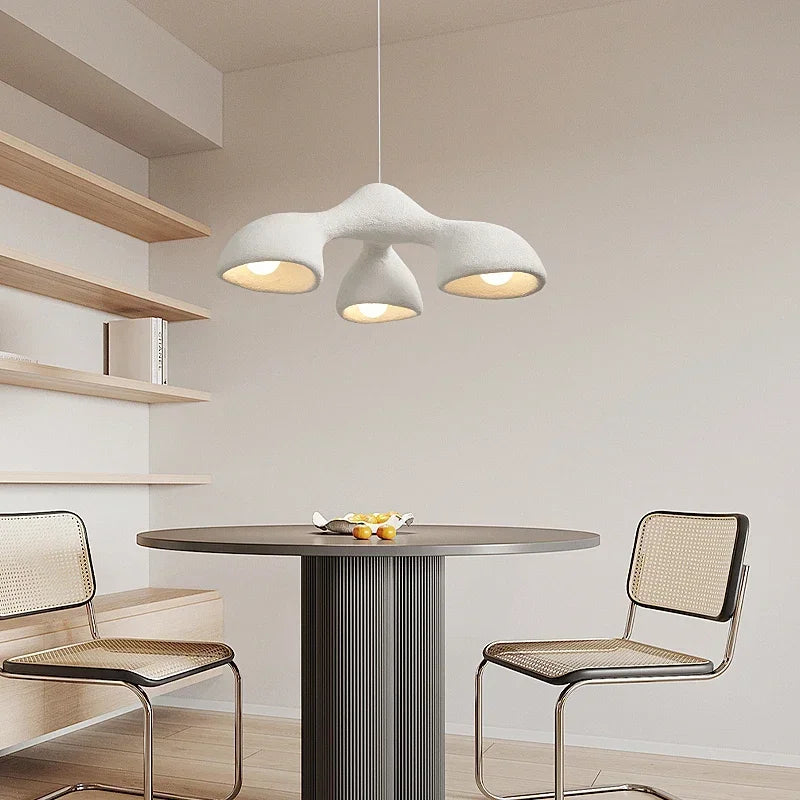 Lustre LED de style Wabi-Sabi japonais pour villa clubhouse duplex
