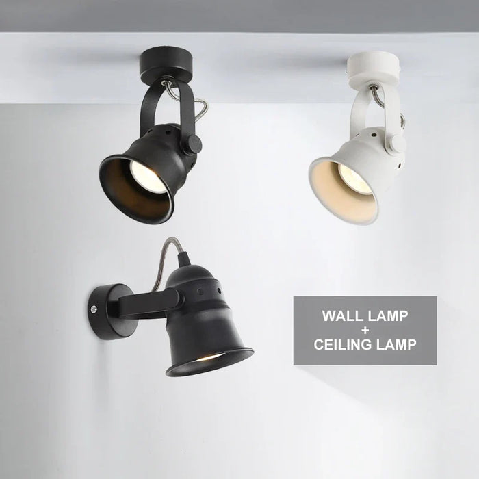 Applique Murale Rétro 2 en 1 en Aluminium avec Éclairage LED - Style Moderne