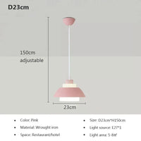 Suspension LED nordique minimaliste à tête unique - Design Scandinave