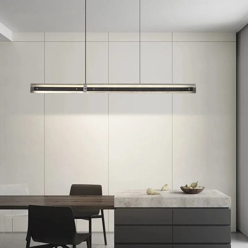 Lampes suspendues LED en acrylique avec 3 gradations et style minimaliste, hauteur ajustable