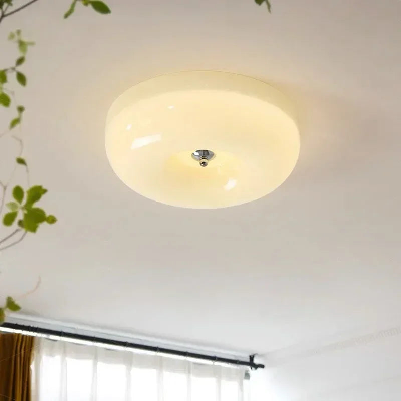 Plafonnier LED nordique minimaliste Blanc/Beige - Édition Limitée