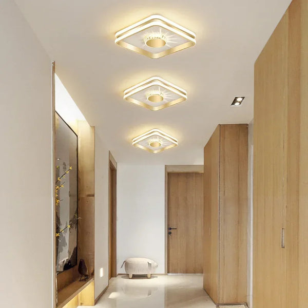 Plafonnier LED de luxe pour intérieur contemporain et raffiné.