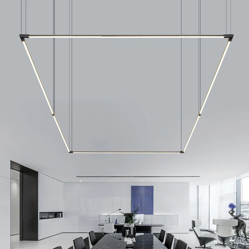 Lustre Nordique Minimaliste LED pour Restaurant et Bureau - Éclat Scandinave