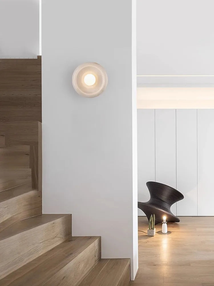 Applique murale LED Luxe en Jade pour Hôtel de Prestige