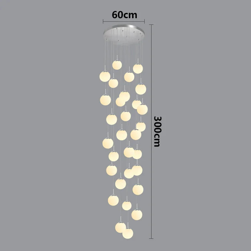 Suspension luminaire nordique pour éclairer l'intérieur de votre escalier.