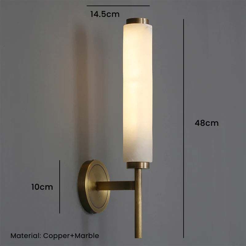 Applique murale en marbre et cuivre pour une déco intérieure chic