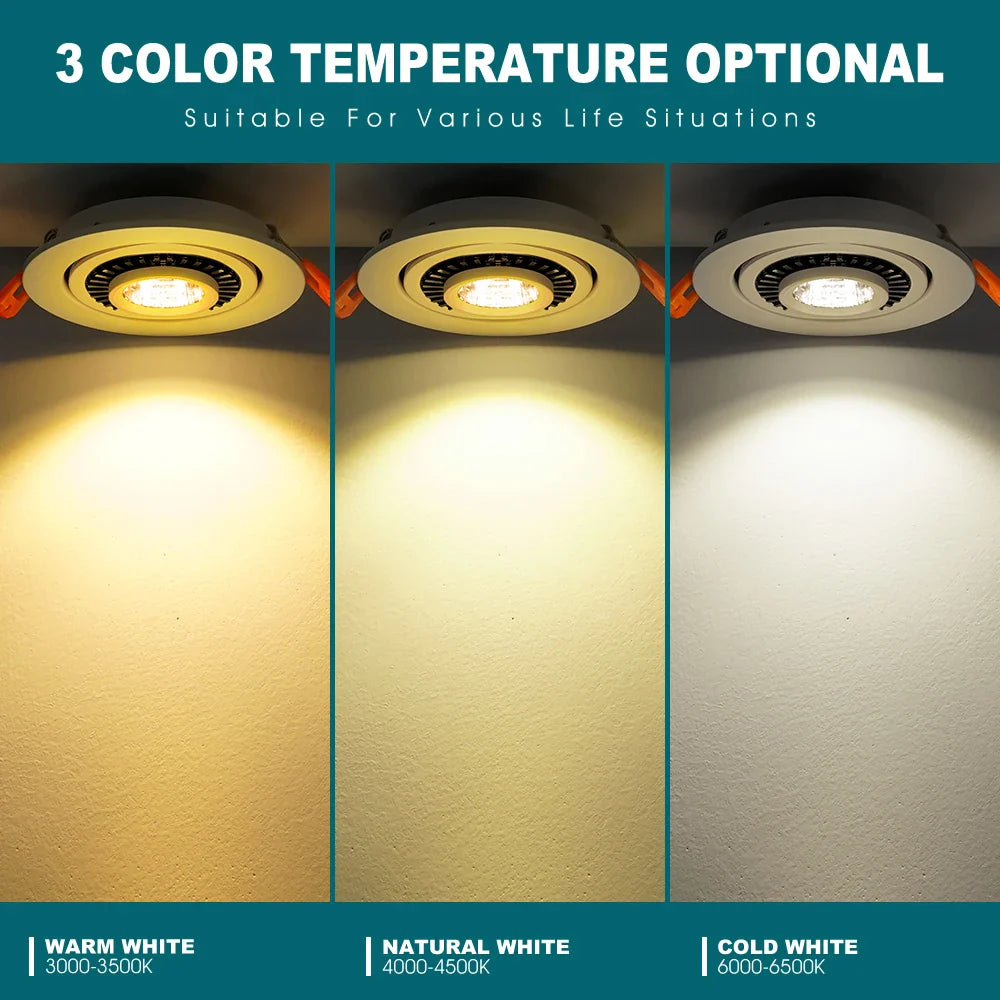 Spot lumineux LED encastrable plafond design