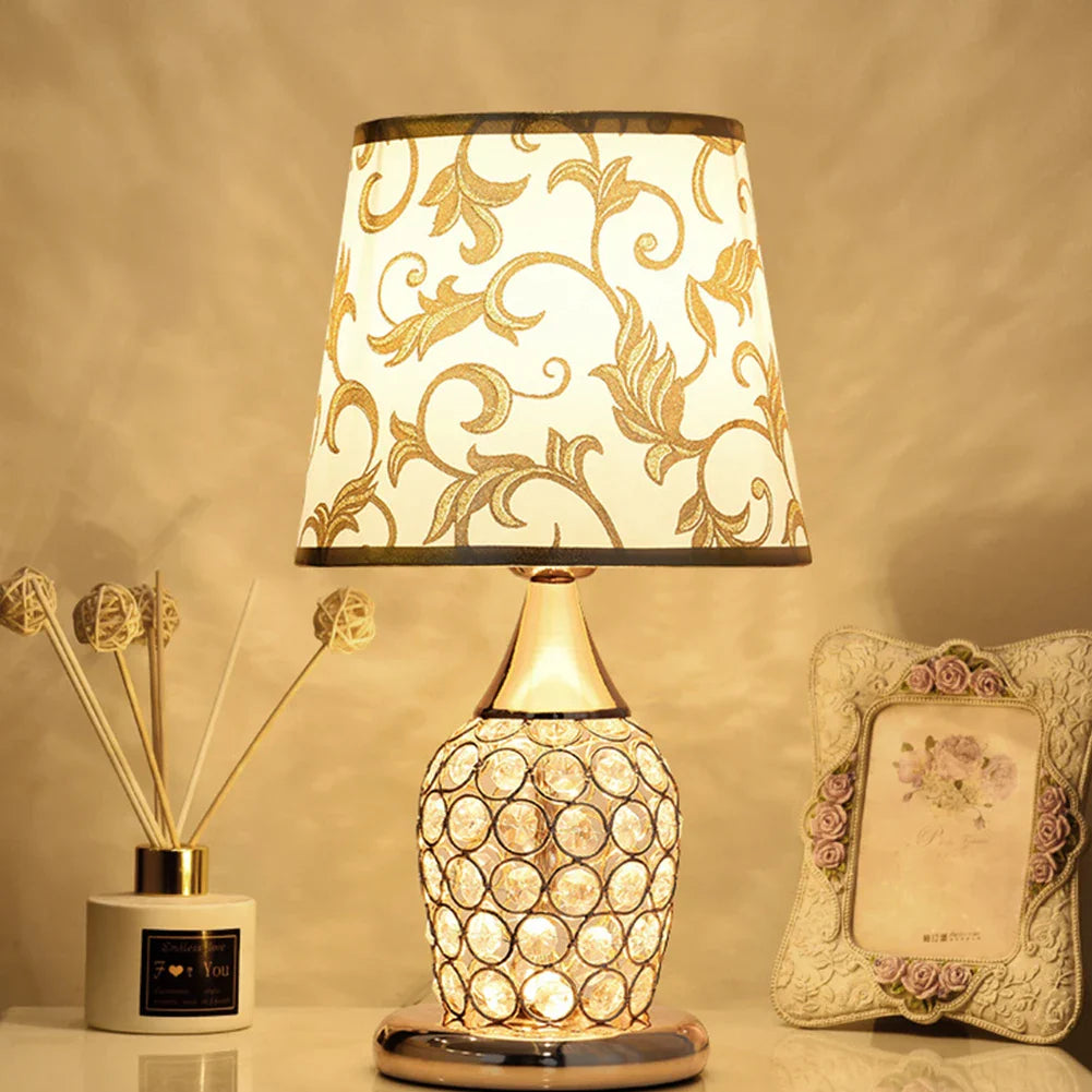 Lampe de Table en Cristal Européenne Chic