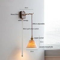 Applique Murale LED Noyer Cuivre - Élégance Moderne
