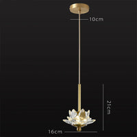 Suspension LED en cristal Zen Glam