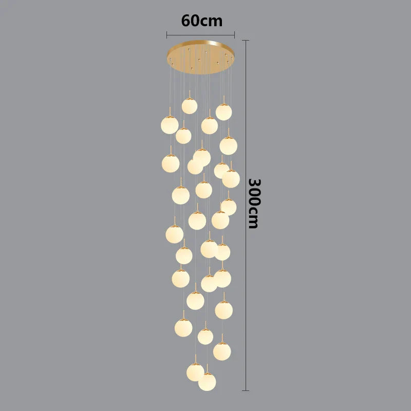 Suspension luminaire nordique pour éclairer l'intérieur de votre escalier.