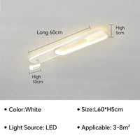Plafonnier LED moderne avec projecteur pour décoration intérieure