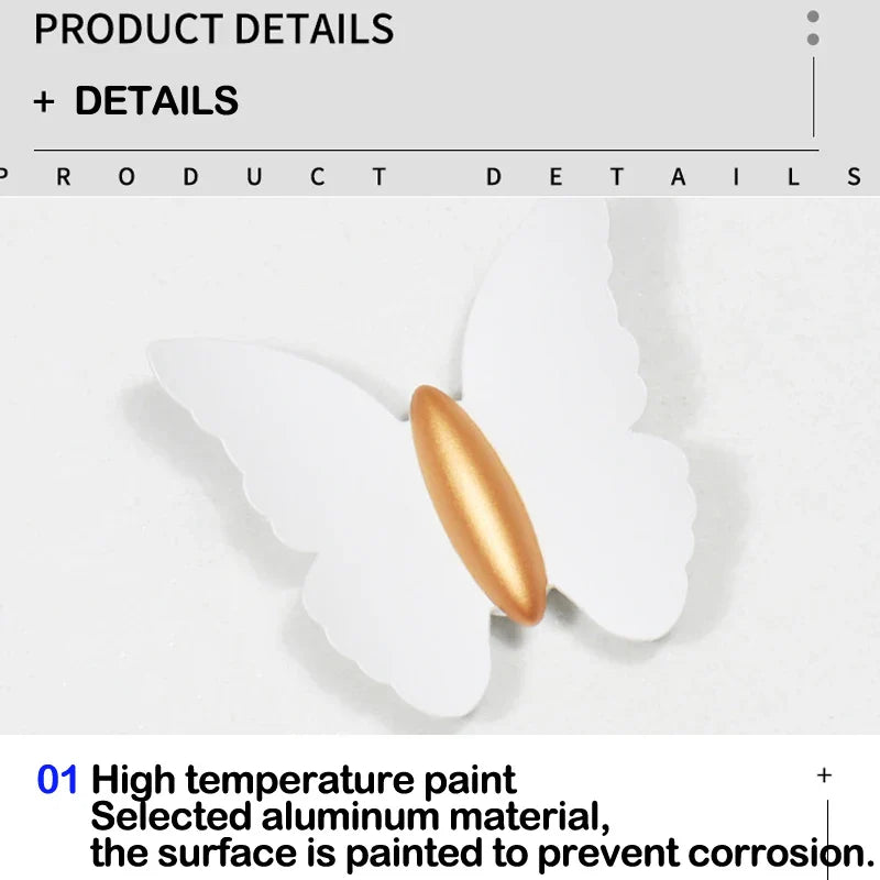 Applique murale LED Papillon pour extérieur