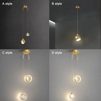Lustre LED en cristal de luxe nordique - Éclat Brillant