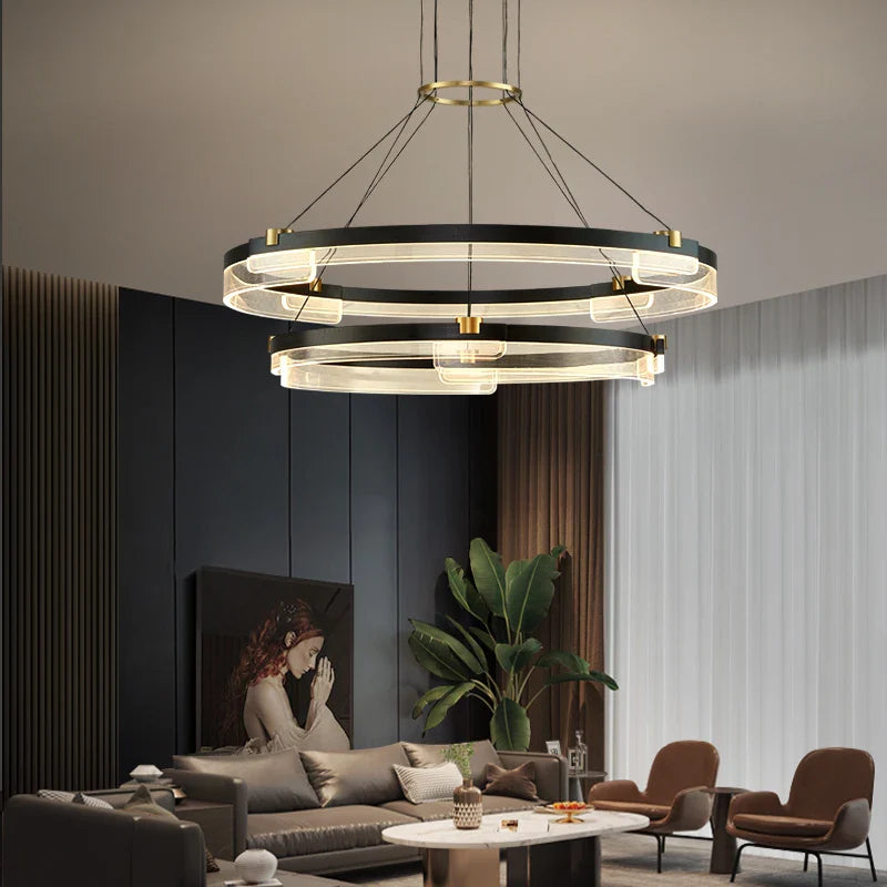 Lustre LED Nordic Zen pour Salon de Thé - Style Moderne Minimaliste