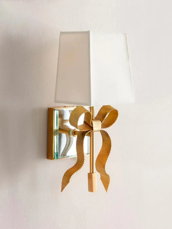 Applique murale LED design avec nœud rétro.