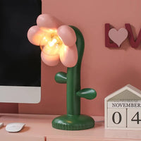 Lampe de table florale innovante