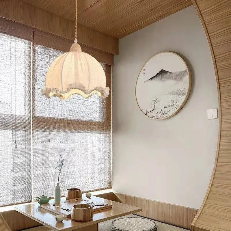 Lustre nordique en coton et lin scandinave