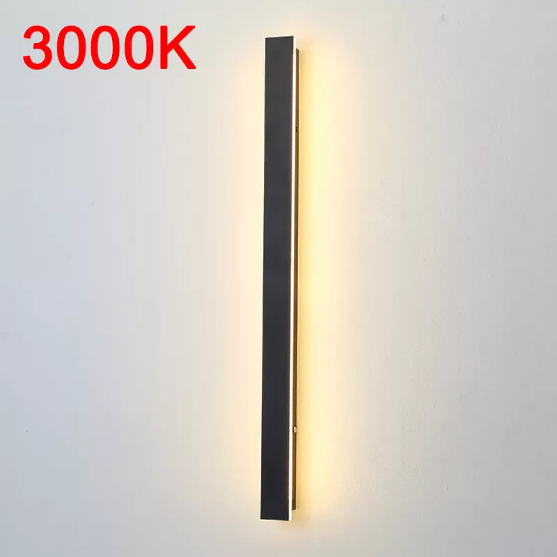 Applique murale LED extérieure étanche longue bande - Style moderne