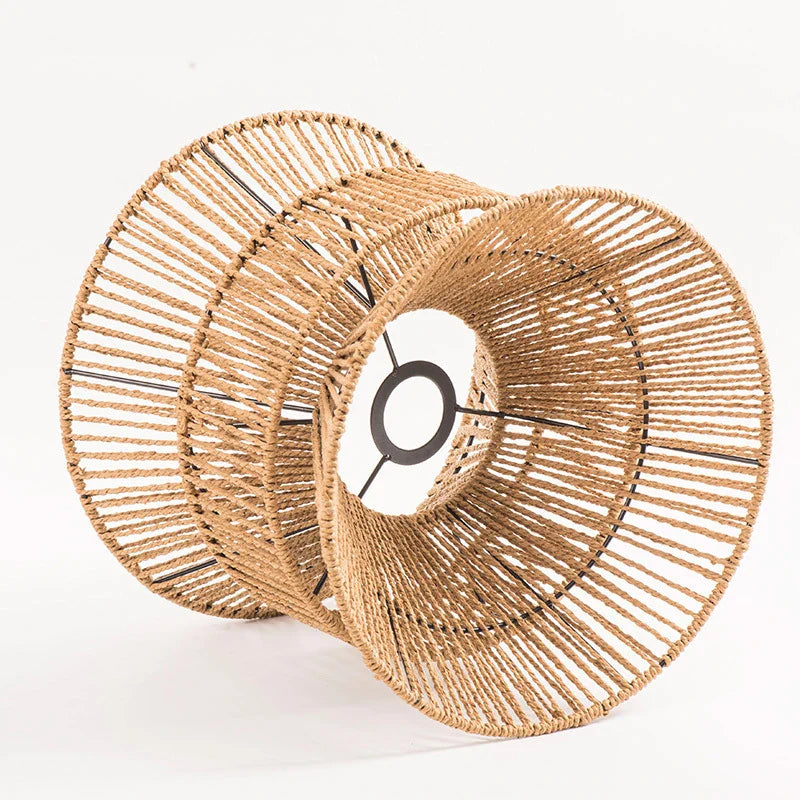 Lustre japonais en corde de papier Wabi-sabi